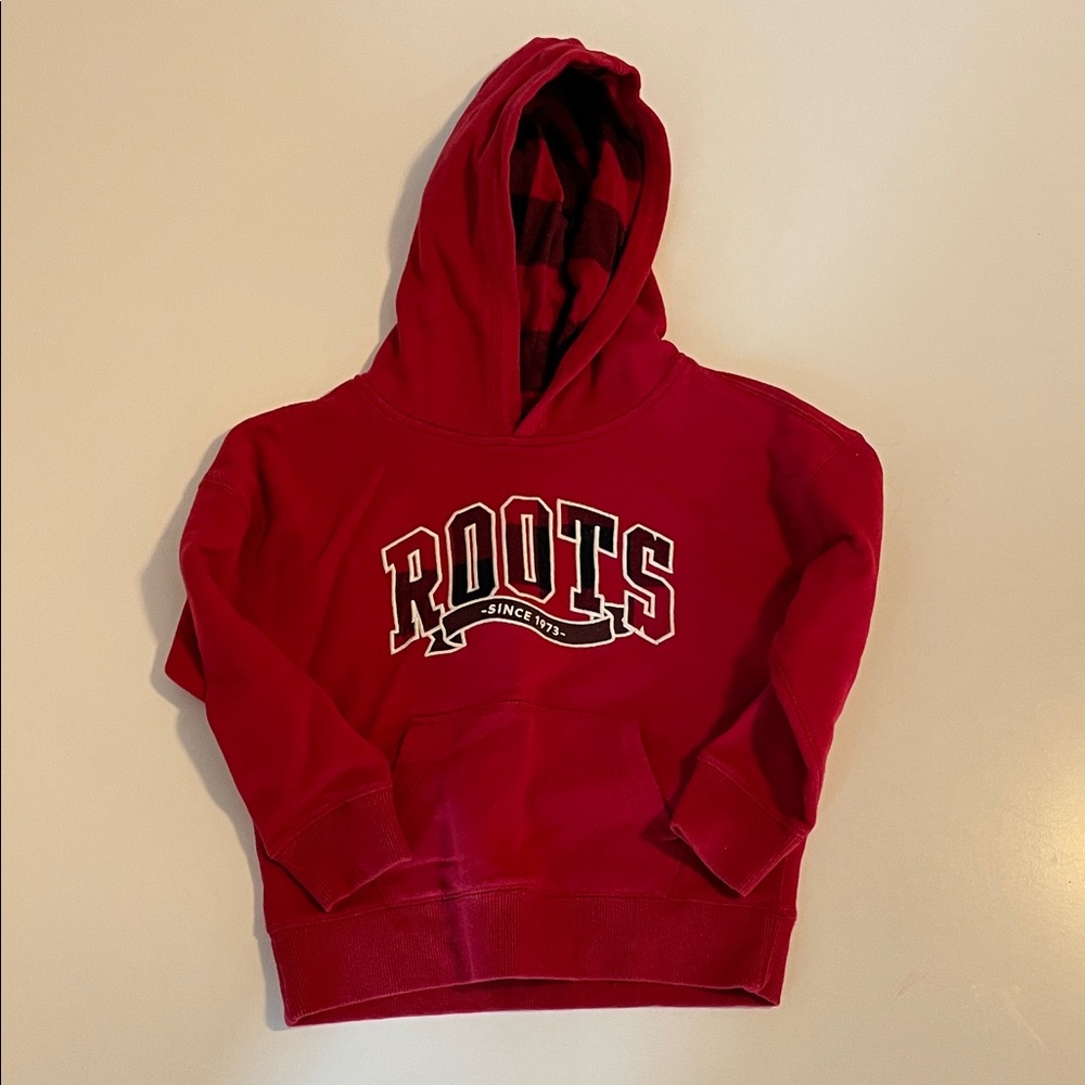 Roots Kids Classic Red Pullover Hoodie - Size 5T